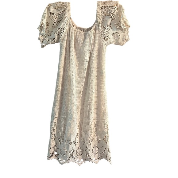 Jen’s Pirate Booty Truth Tunic Boho Cream Mini Dress - Picture 2 of 12